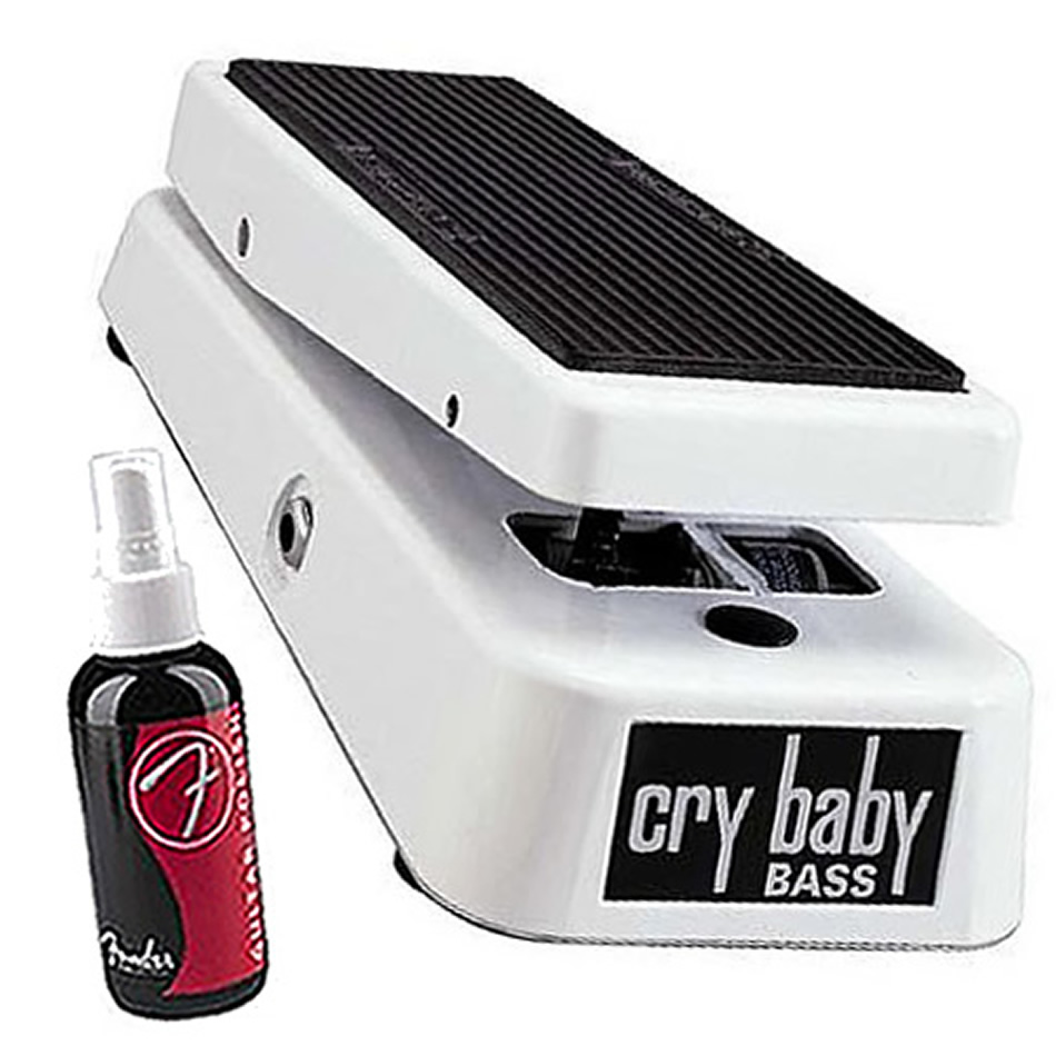 Dunlop 105Q Bass Crybaby Wah Pedal + Fender Polish