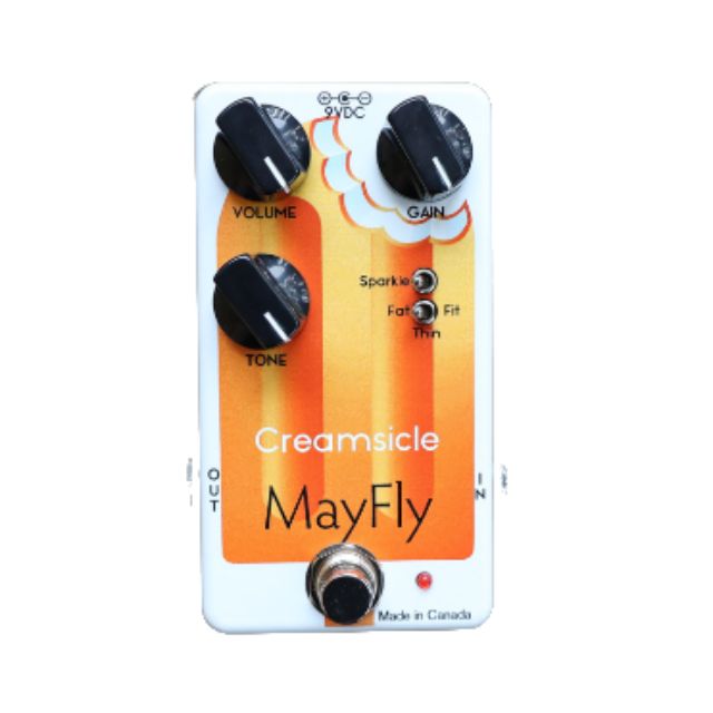 MayFly Creamsicle Overdrive Pedal