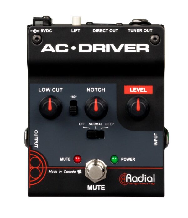Radial AC-Driver Acoustic Instrument Preamp/DI