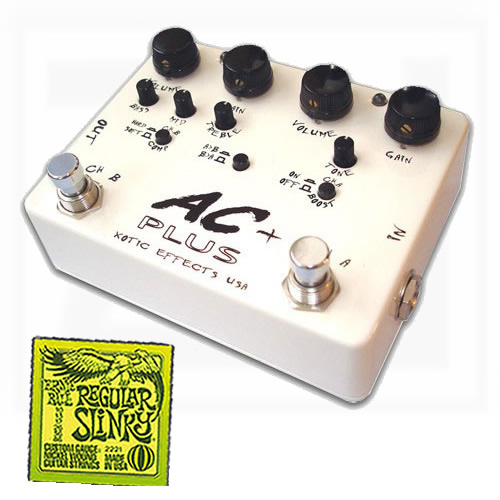 Xotic AC+ Booster/Overdrive Pedal + Free Ernie Ball Strings