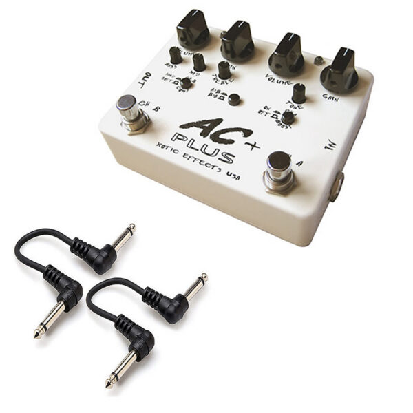 Xotic AC Plus Booster/Overdrive Pedal + 2 Cables