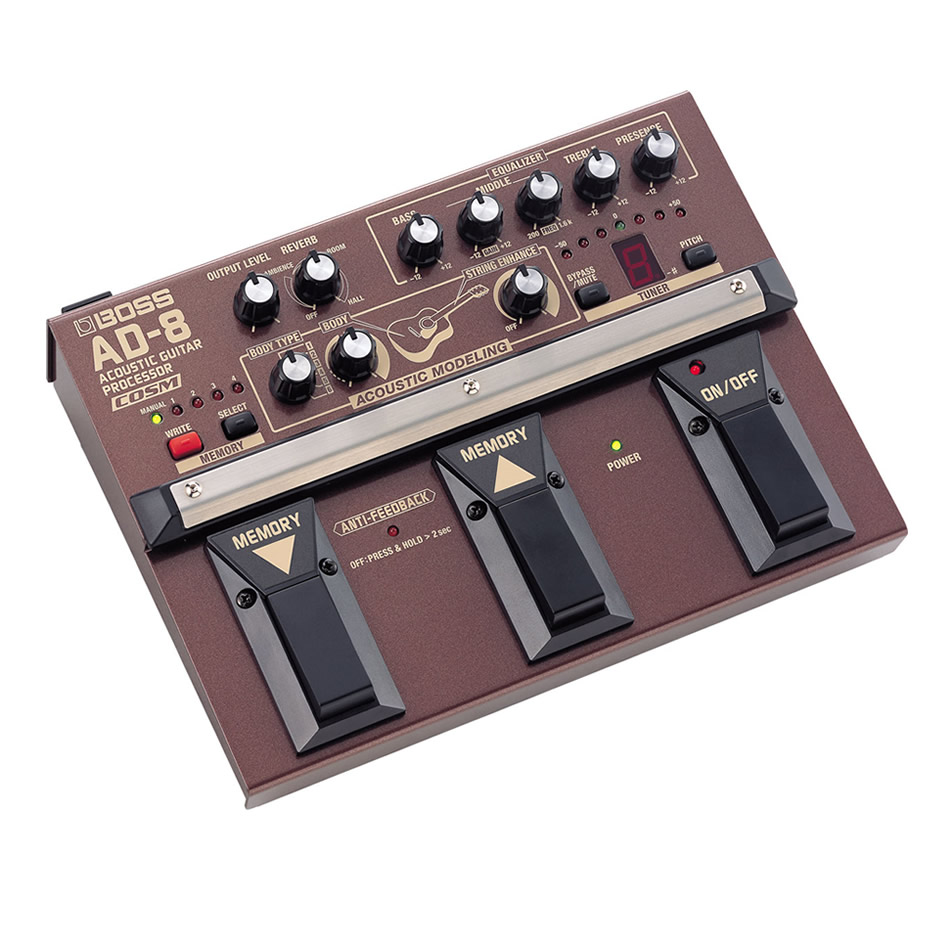 Boss AD-8 Acoustic Guitar Processor (Open Box, Mint) - Image 3
