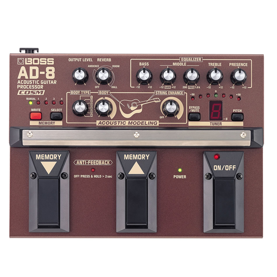 Boss AD-8 Acoustic Guitar Processor (Open Box, Mint)