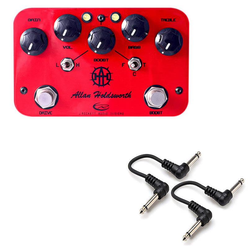 ROCKETT Audio Allan Holdsworth Boost OD + 2 Patch Cables