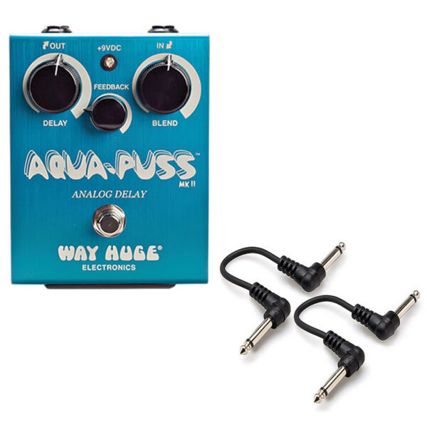Way Huge Aqua-Puss MkII Analog Delay + 2 Cables