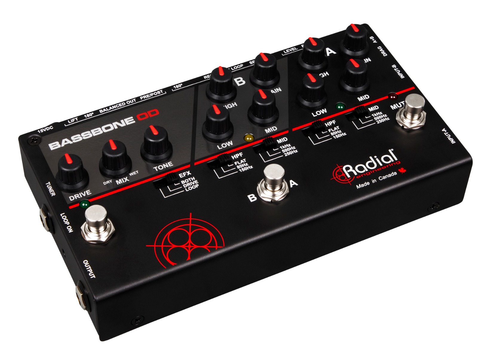 Radial Bassbone OD 2-Channel Bass Preamp/DI
