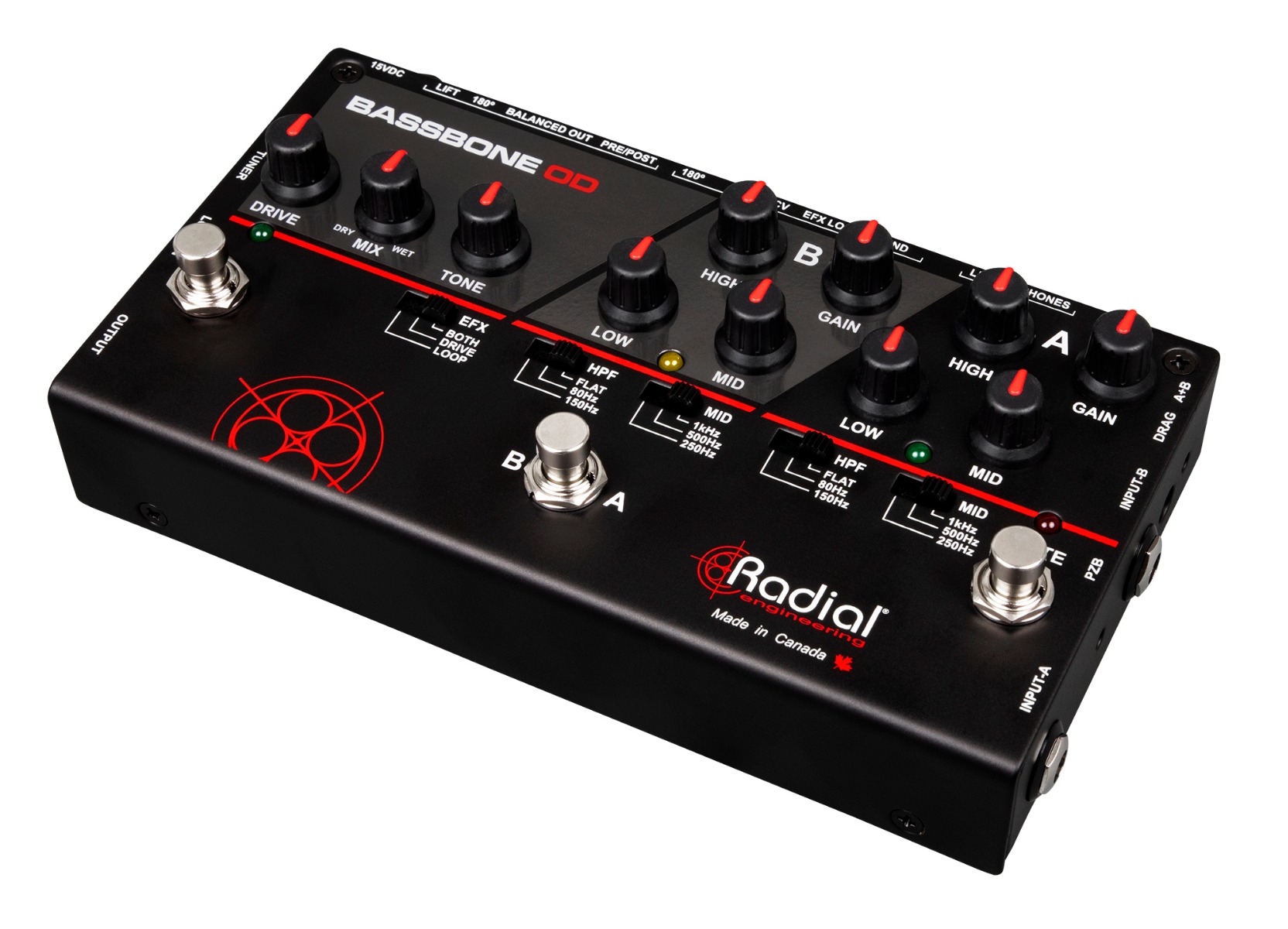 Radial Bassbone OD 2-Channel Bass Preamp/DI - Image 2