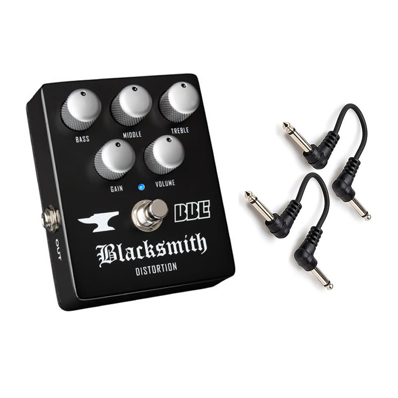 BBE Blacksmith BD-69P Distortion/OD + 2 Patch Cables