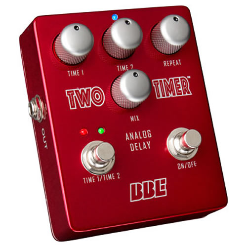 BBE Two-Timer Analog Delay Pedal + 2x 6" Patch Cables - Image 2