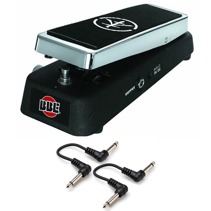 BBE Wah Pedal with Harmony Q Control + 2 Free 6" Cables