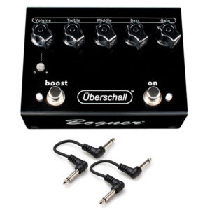 Bogner Uberschall Distortion Pedal + 2 Patch Cables