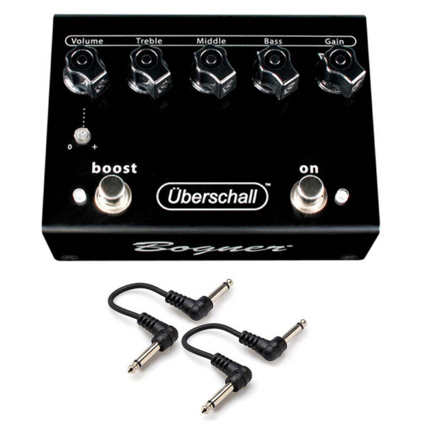 Bogner Uberschall Distortion Pedal + 2 Patch Cables