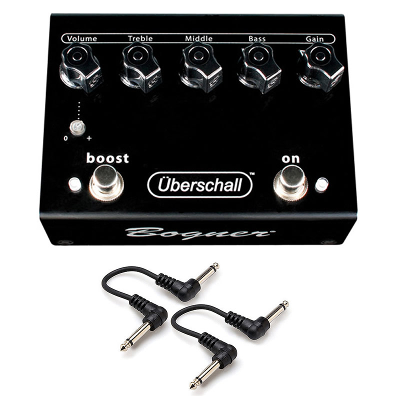 Bogner Uberschall Distortion Pedal + 2 Patch Cables