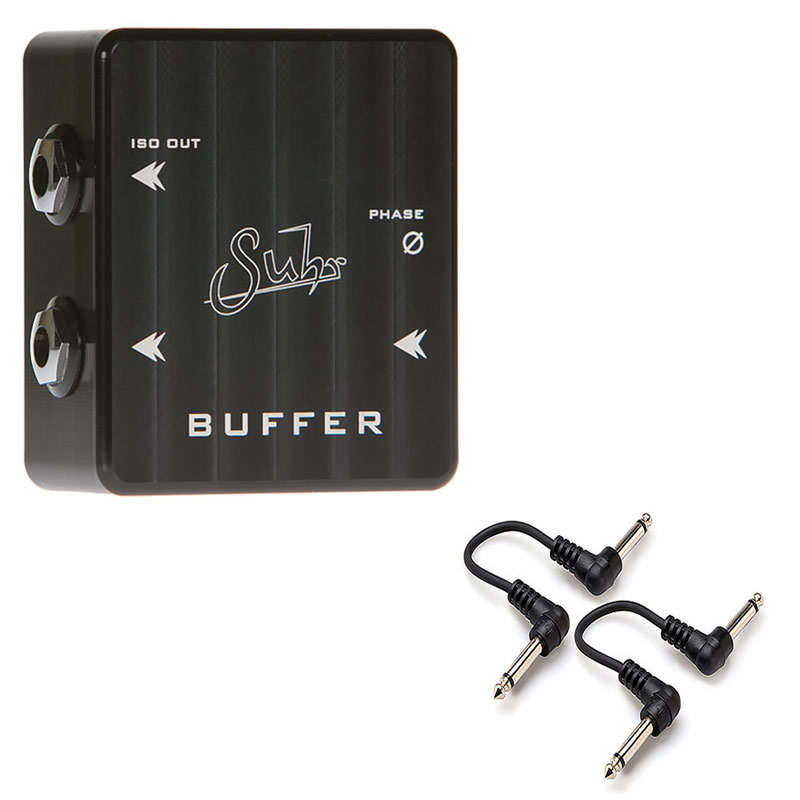 SUHR Buffer Pedal + 2x 6" Patch Cables Bundle