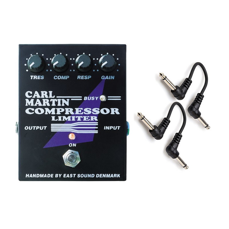 Carl Martin Compressor/Limiter Pedal + 2x 6" Patch Cables