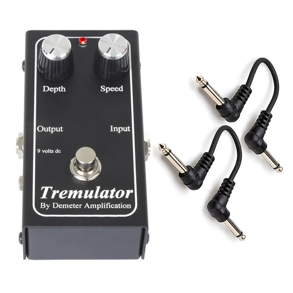 Demeter TRM-1 Tremulator Tremolo Pedal + 2 Cables