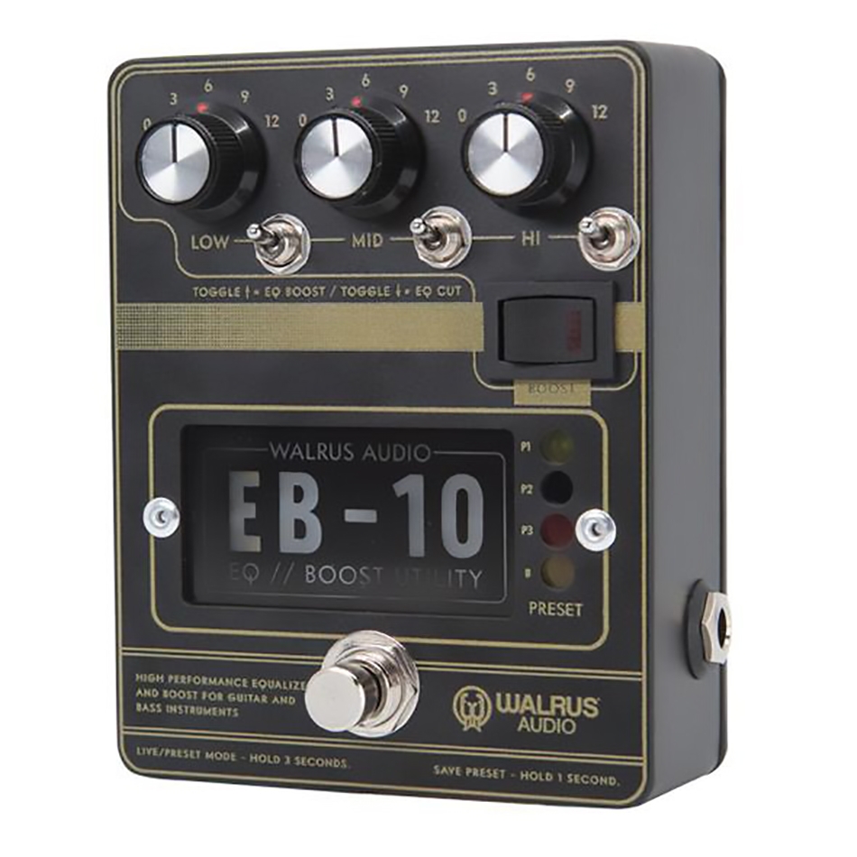 Walrus Audio EB-10 Preamp/EQ/Boost Pedal, Black - Image 2