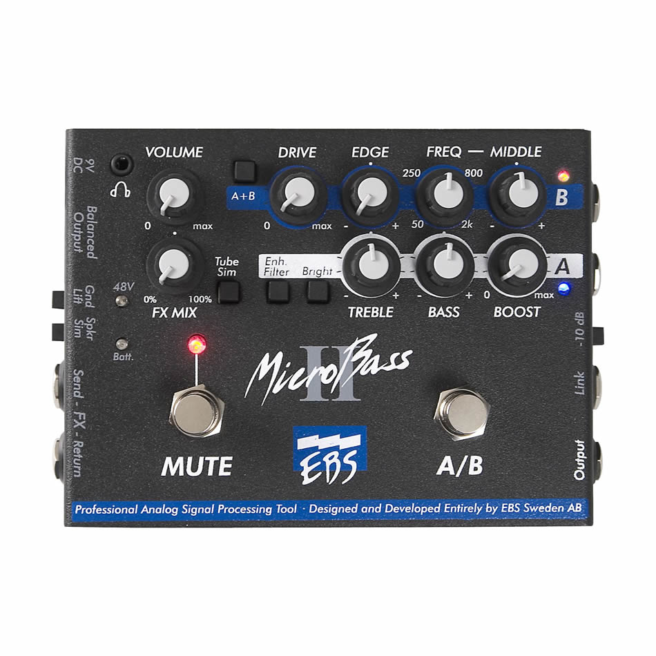 EBS MicroBass II Bass Preamp Pedal