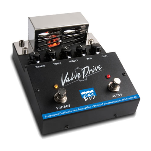 EBS ValveDrive Dual Tube Overdrive/Preamp + 2x 6" Cables - Image 3