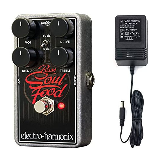 Electro-Harmonix Bass Soul Food Transparent Overdrive Pedal
