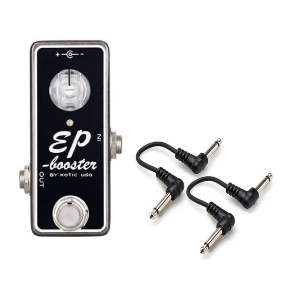 Xotic EP Booster Boost Pedal + 2x 6" Patch Cables