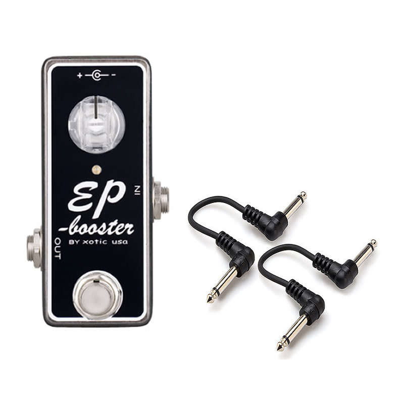 Xotic EP Booster Boost Pedal + 2x 6" Patch Cables