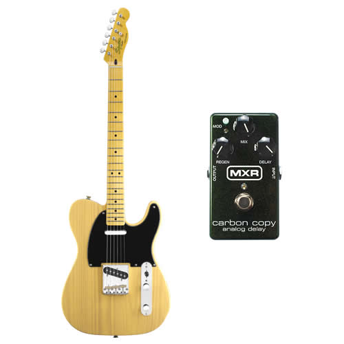 Squier Classic Vibe '50s Telecaster Blonde + MXR Carbon Copy