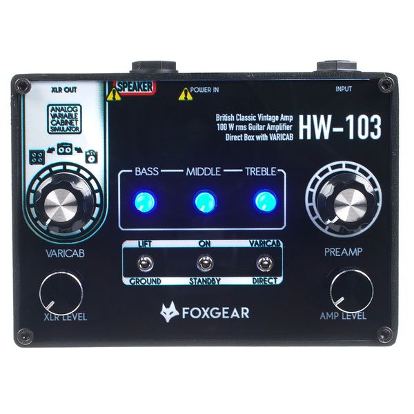 Foxgear HW-103 Miniamp/Direct Box - British Clean Platform