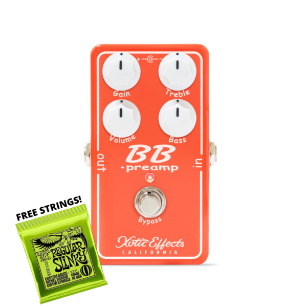 Xotic BB Preamp v1.5 Boost/EQ Pedal + Free Strings
