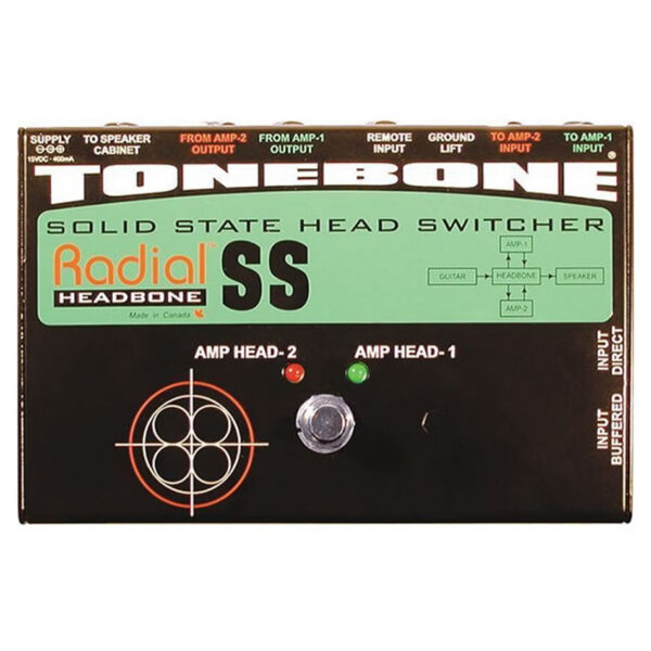 Radial Headbone SS – Solid-State Amp Head Switcher