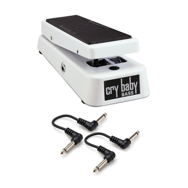 Dunlop 105Q Bass Crybaby Wah + 2 Free Patch Cables