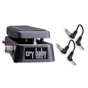 Dunlop 535Q Crybaby Multi-Wah + Two 6" Patch Cables