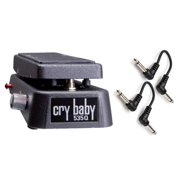 Dunlop 535Q Crybaby Multi-Wah + Two 6" Patch Cables