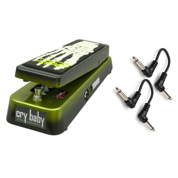 Dunlop KH95 Kirk Hammett Wah + 2 Free 6" Patch Cables