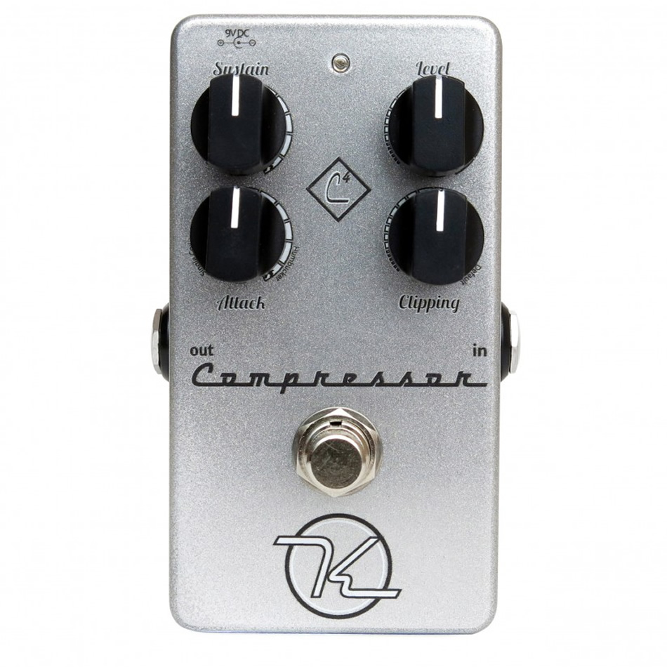 Keeley C4 Compressor Pedal + 2x 6" Patch Cables - Image 2