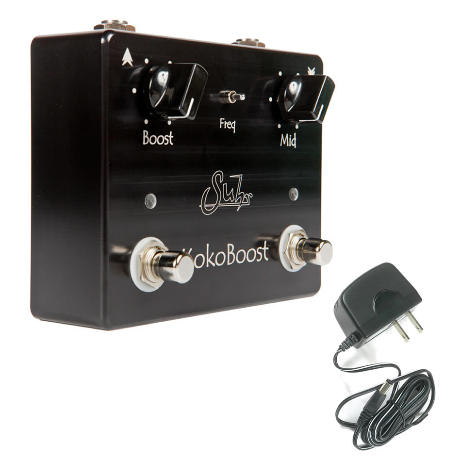Suhr Koko Boost Clean Overdrive Pedal + 9V Adapter
