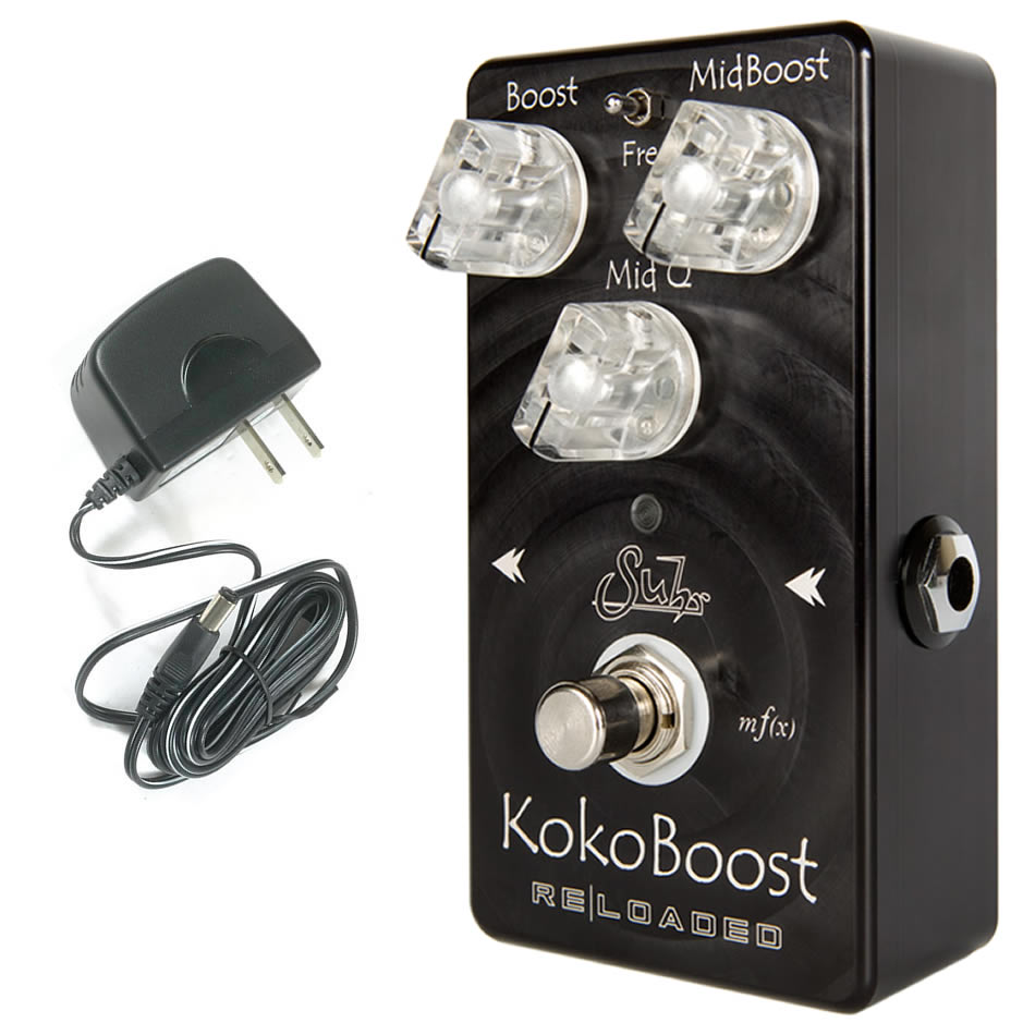 Suhr Koko RELOADED Clean/Mid Boost Pedal w/ 9V PSU