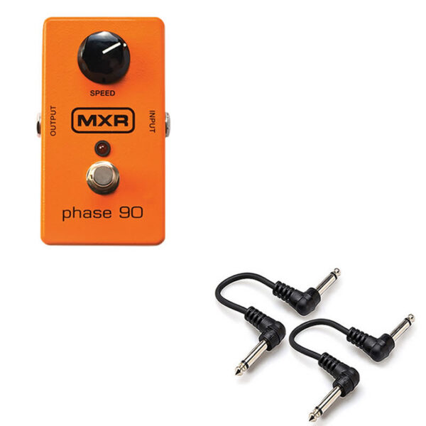 MXR M101 Phase 90 Phaser Pedal + 2x 6" Patch Cables