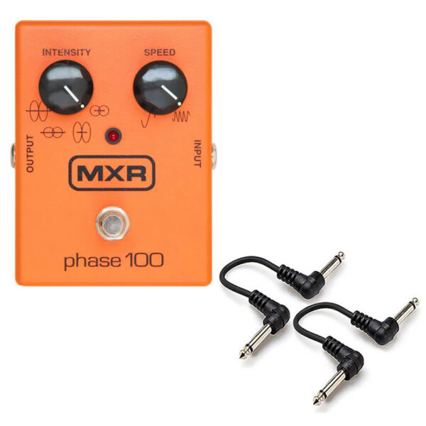 MXR M107 Phase 100 Phaser Pedal + 2 Free 6" Cables