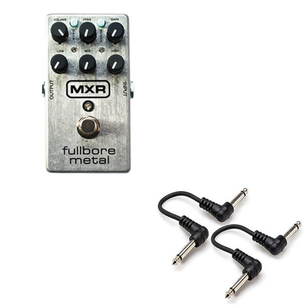 MXR M116 Fullbore Metal Distortion + 2x 6" Patch Cables
