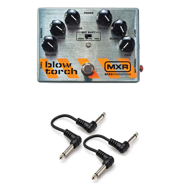 MXR M181 Bass Blowtorch Overdrive + 2 Free 6" Cables