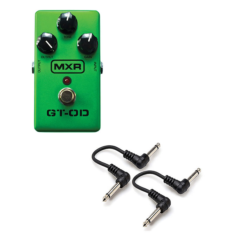 MXR M193 GT-OD Overdrive Pedal + 2x 6" Patch Cables