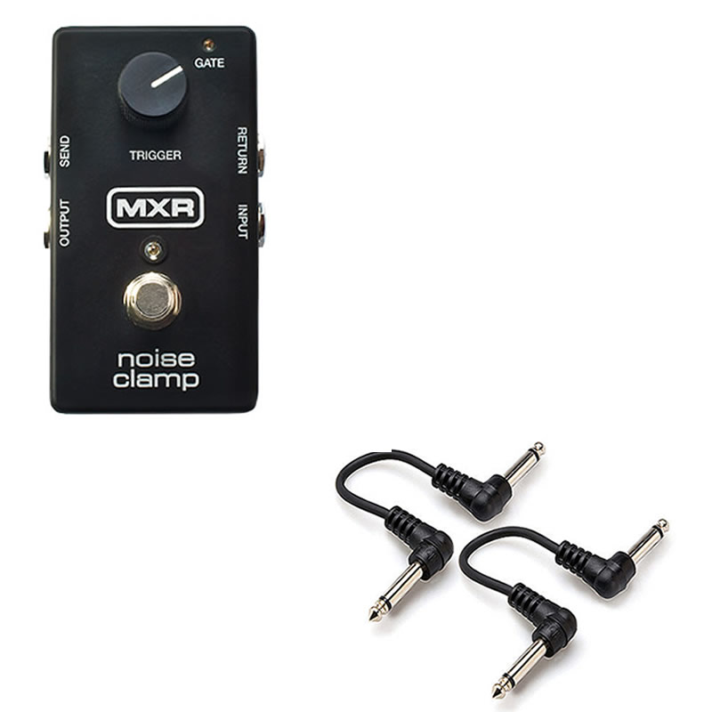 MXR M195 Noise Clamp Gate + 2x 6" Patch Cables