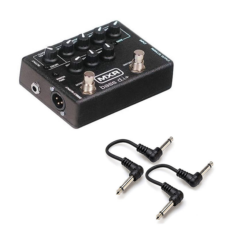 MXR M80 Bass DI + Distortion Pedal w/ 2 Patch Cables