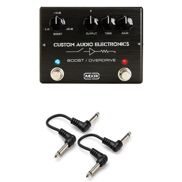 MXR MC402 CAE Boost/Overdrive + 2x 6" Patch Cables