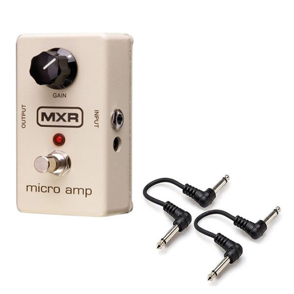 MXR M133 Micro Amp Boost Pedal + 2 Free 6" Cables