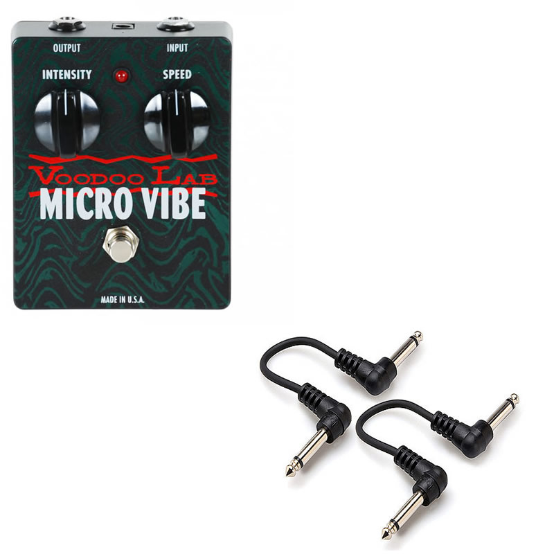 Voodoo Lab Micro Vibe Pedal + 2x 6" Patch Cables