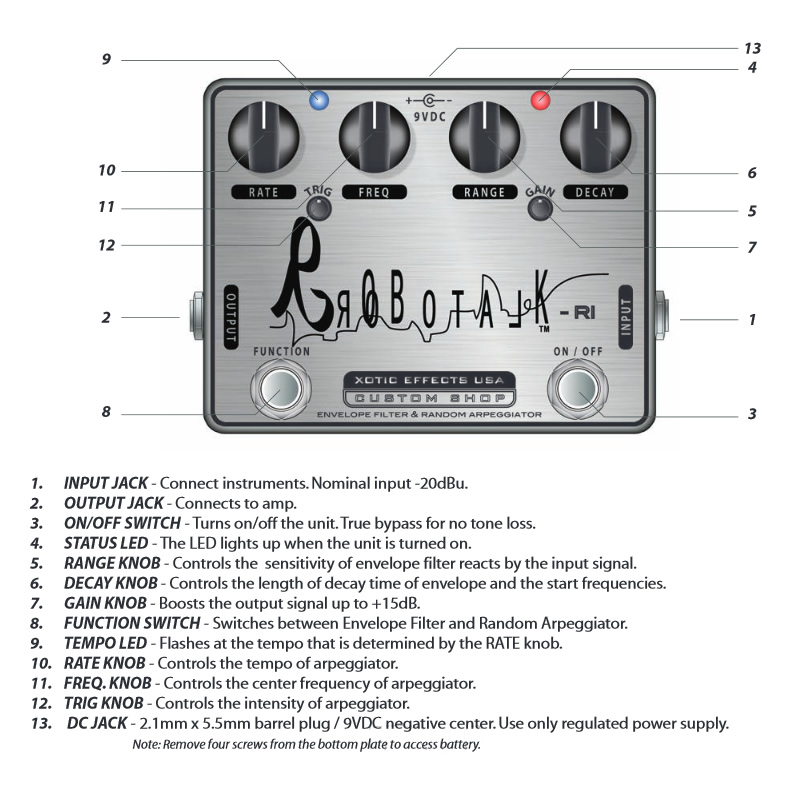 XOTIC Robotalk RI Reissue Envelope Filter Pedal - Image 2