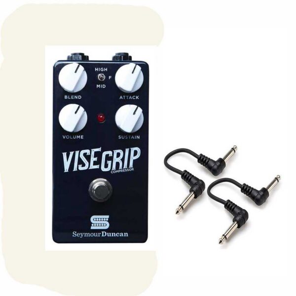 Seymour Duncan Vise Grip Compressor Pedal + 2 Patch Cables