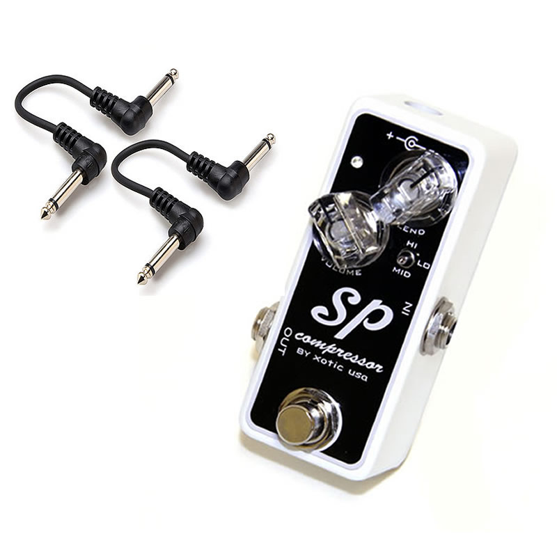 Xotic SP Compressor Nano Pedal + 2x 6" Patch Cables